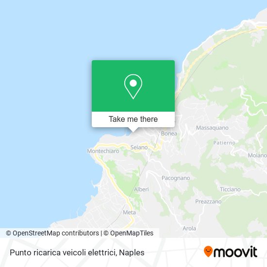 Punto ricarica veicoli elettrici map