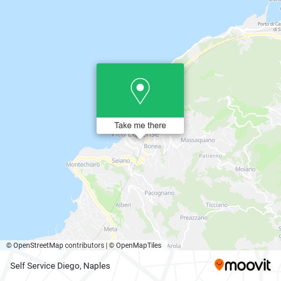Self Service Diego map