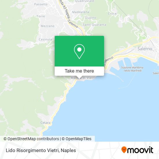 Lido Risorgimento Vietri map