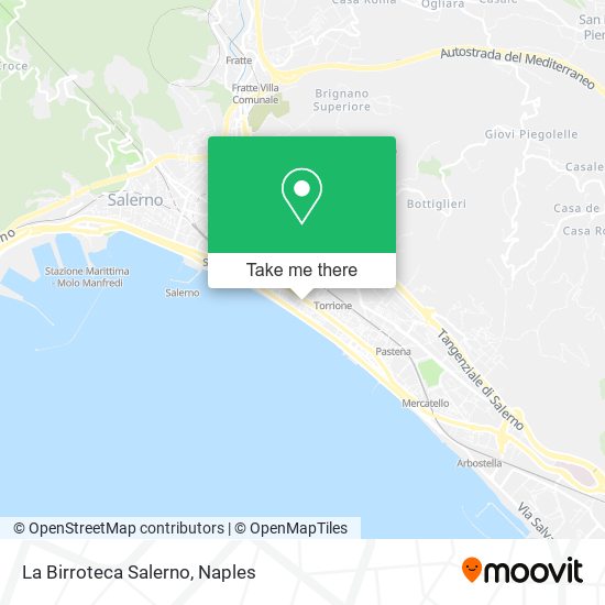 La Birroteca Salerno map