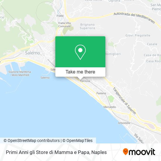 Primi Anni gli Store di Mamma e Papa map