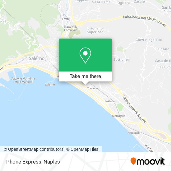 Phone Express map