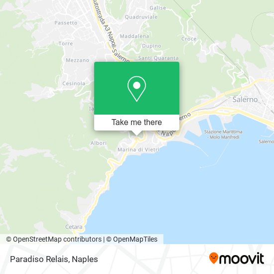 Paradiso Relais map