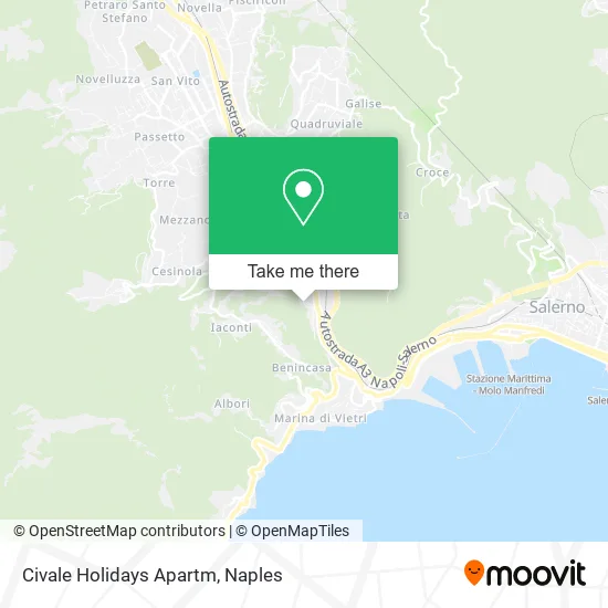 Civale Holidays Apartm map