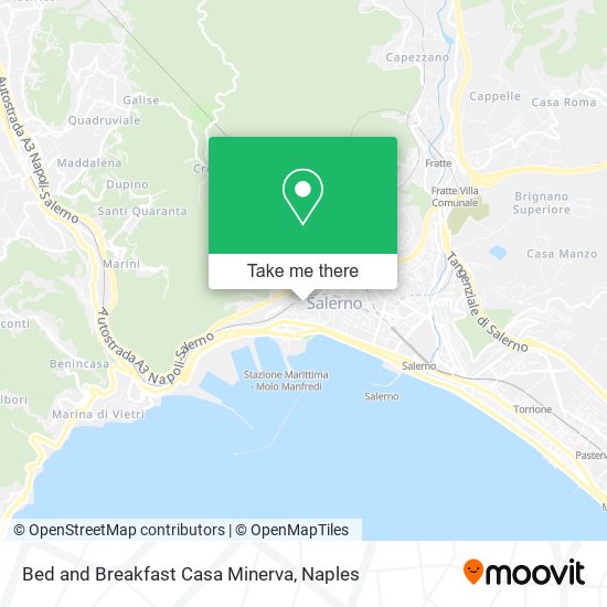 Bed and Breakfast Casa Minerva map