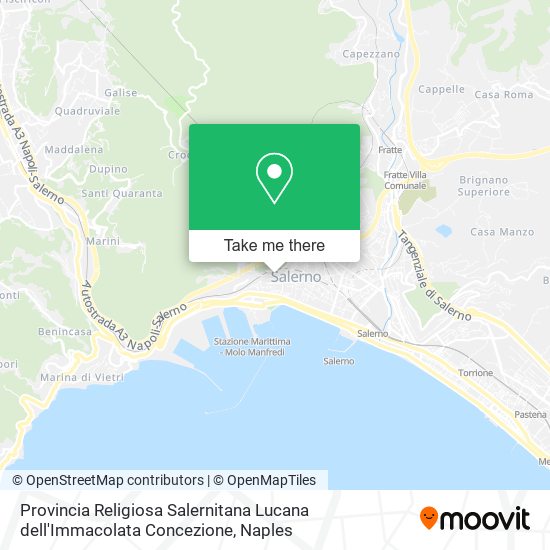 Provincia Religiosa Salernitana Lucana dell'Immacolata Concezione map