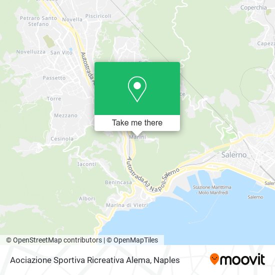 Aociazione Sportiva Ricreativa Alema map