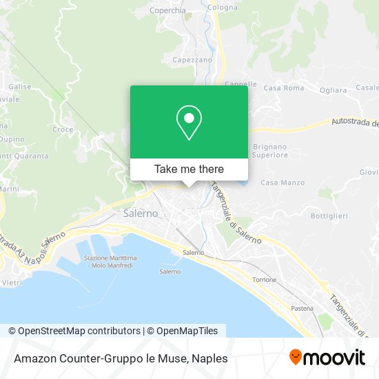 Amazon Counter-Gruppo le Muse map