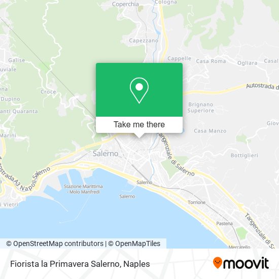 Fiorista la Primavera Salerno map