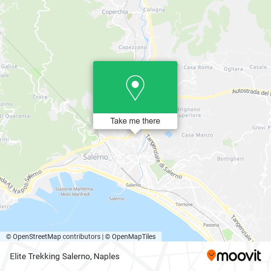 Elite Trekking Salerno map
