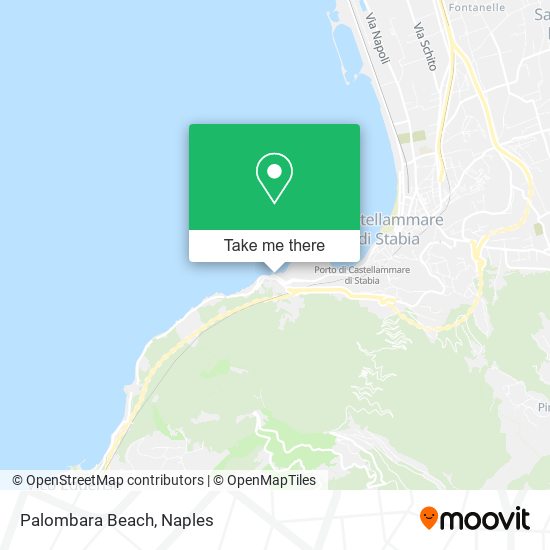 Palombara Beach map