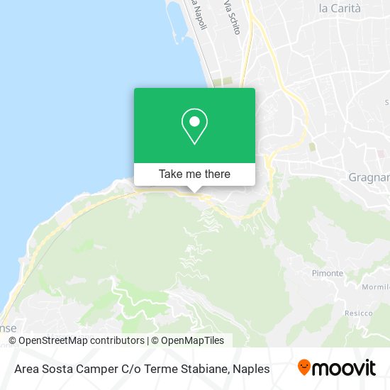 Area Sosta Camper C / o Terme Stabiane map