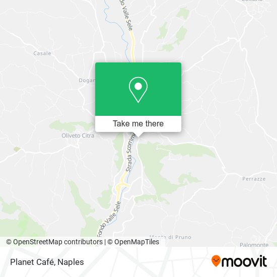 Planet Café map