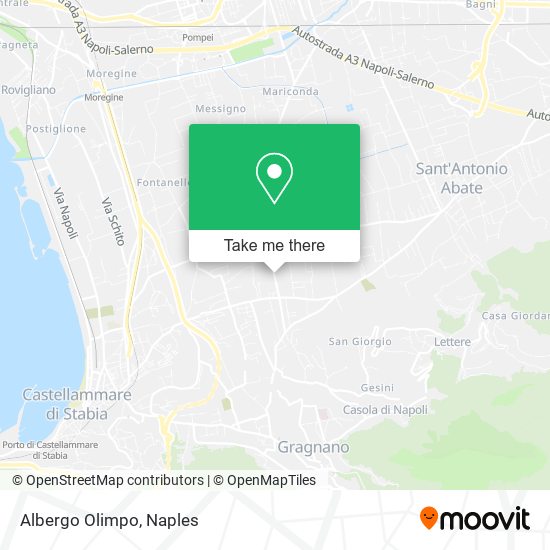 Albergo Olimpo map