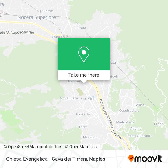 Chiesa Evangelica - Cava dei Tirreni map