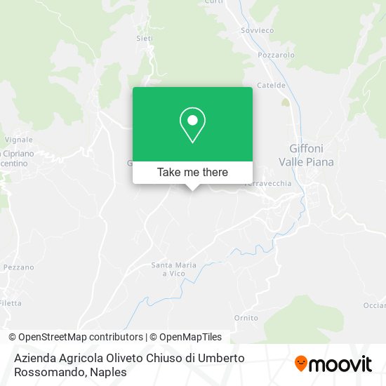 Azienda Agricola Oliveto Chiuso di Umberto Rossomando map