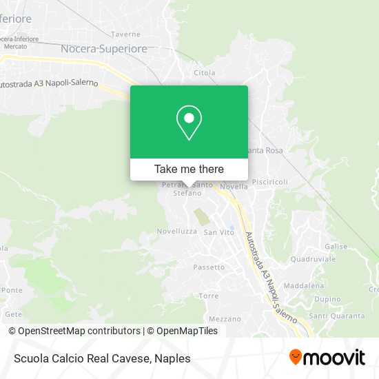 Scuola Calcio Real Cavese map