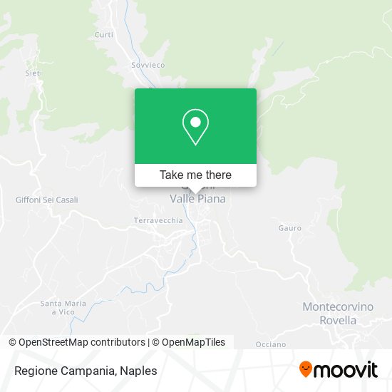 Regione Campania map