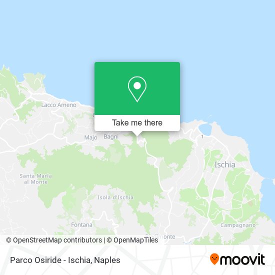 Parco Osiride - Ischia map