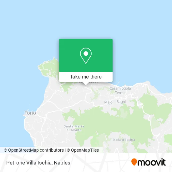 Petrone Villa Ischia map