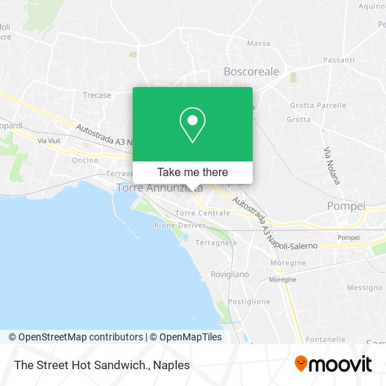 The Street Hot Sandwich. map