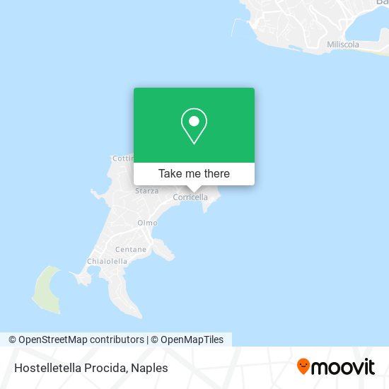 Hostelletella Procida map