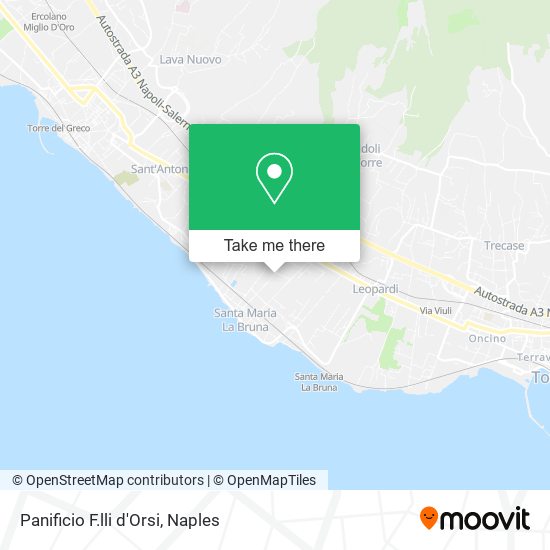 Panificio F.lli d'Orsi map