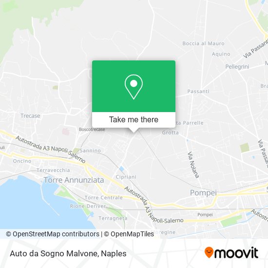 Auto da Sogno Malvone map