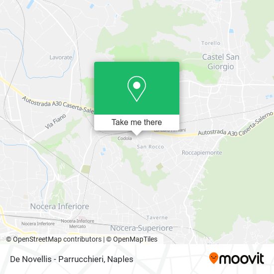 De Novellis - Parrucchieri map