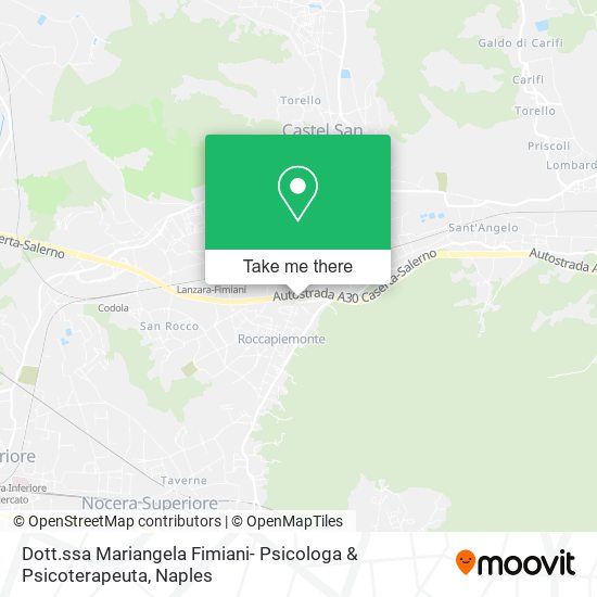 Dott.ssa Mariangela Fimiani- Psicologa & Psicoterapeuta map