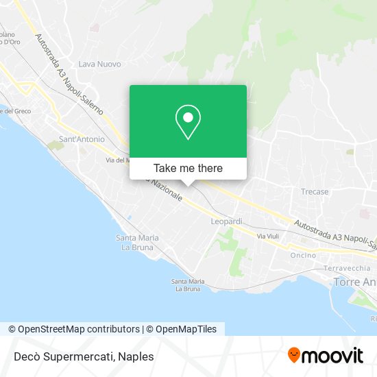 Decò Supermercati map