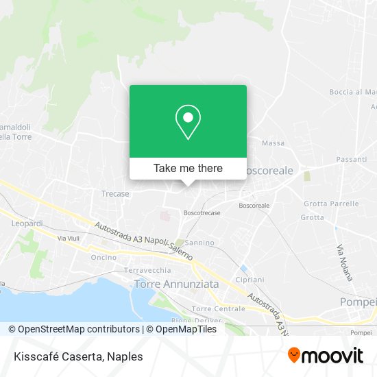 Kisscafé Caserta map