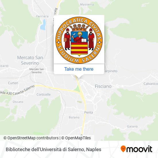 Biblioteche dell'Università di Salerno map