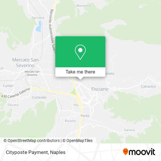 Cityposte Payment map