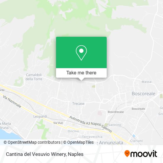 Cantina del Vesuvio Winery map