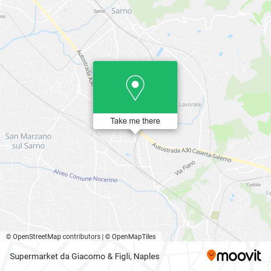 Supermarket da Giacomo & Figli map