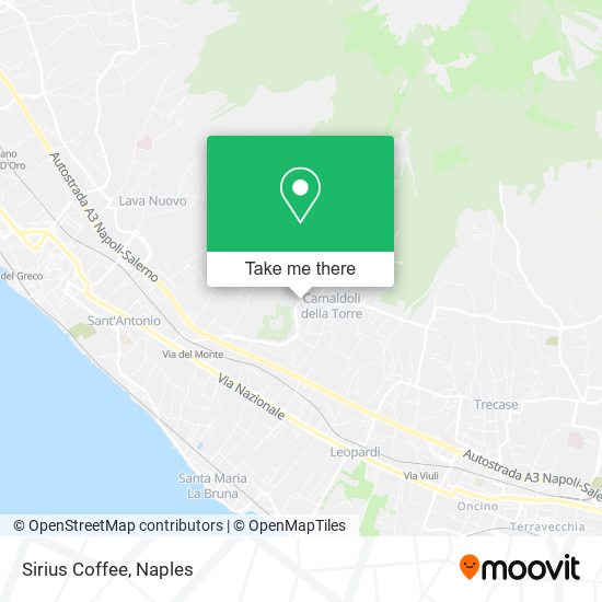 Sirius Coffee map