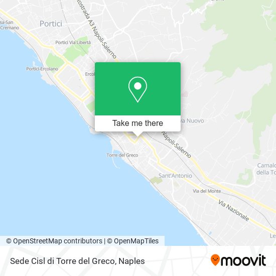 Sede Cisl di Torre del Greco map