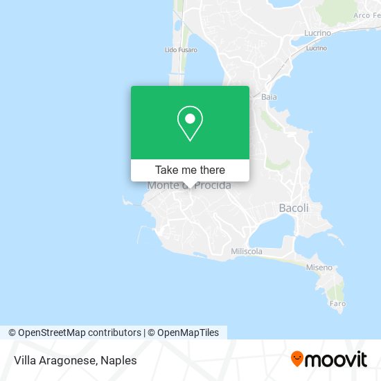 Villa Aragonese map