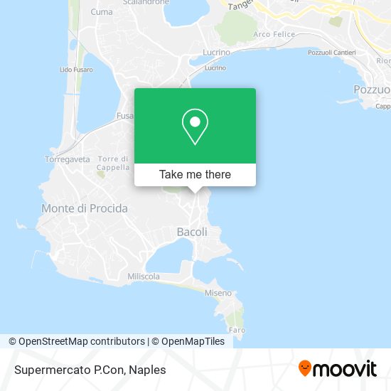 Supermercato P.Con map
