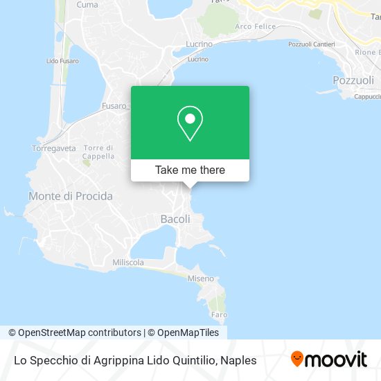 Lo Specchio di Agrippina Lido Quintilio map