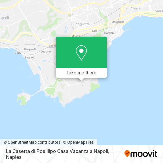 La Casetta di Posillipo Casa Vacanza a Napoli map
