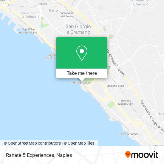 Ranatè 5 Experiences map