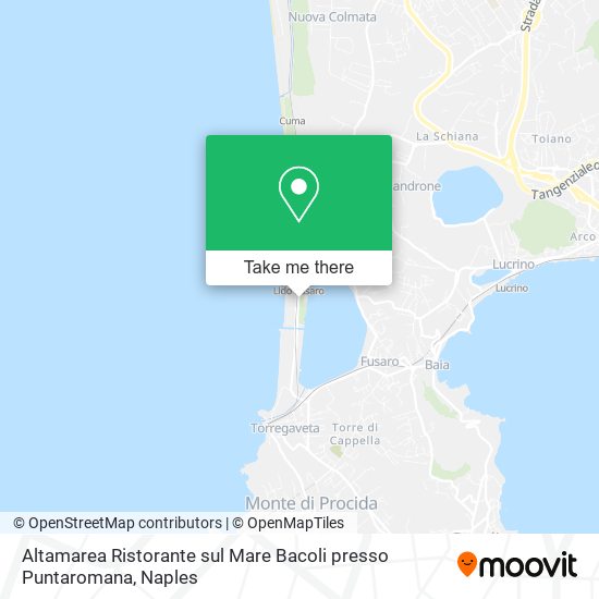 Altamarea Ristorante sul Mare Bacoli presso Puntaromana map