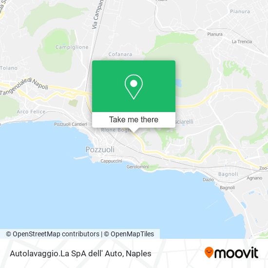 Autolavaggio.La SpA dell' Auto map