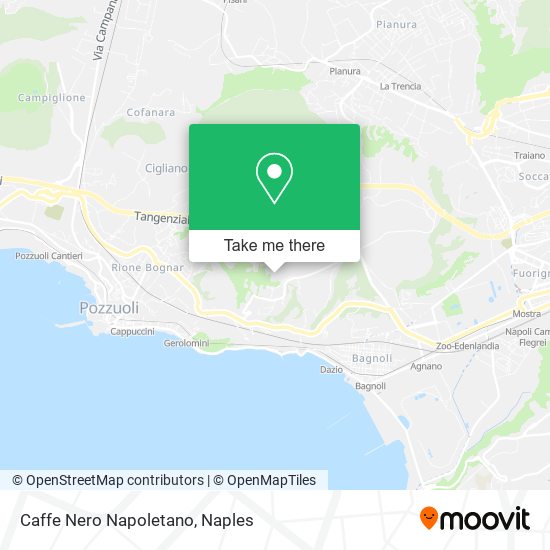Caffe Nero Napoletano map