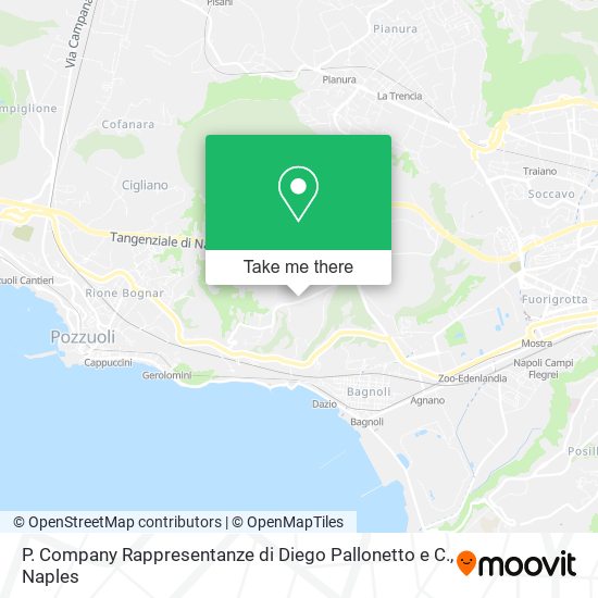 P. Company Rappresentanze di Diego Pallonetto e C. map