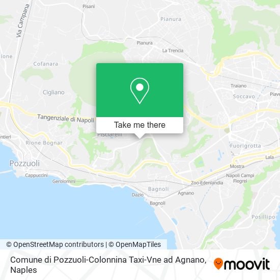 Comune di Pozzuoli-Colonnina Taxi-Vne ad Agnano map