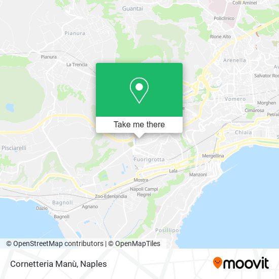 Cornetteria Manù map