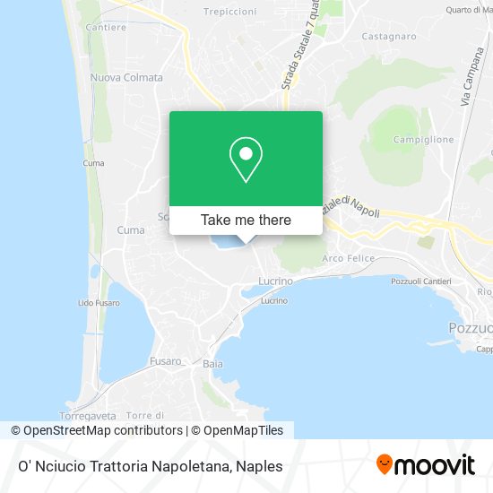 O' Nciucio Trattoria Napoletana map